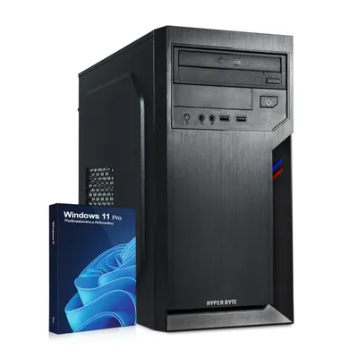 Produktbild von HYPER BYTE®Office PC - počítač s procesorem Intel Quad Core i5 s frekvencí 3,6 GHz | 8 GB RAM | 240 GB SSD | Win 11 Pro | WLAN | USB 3.0