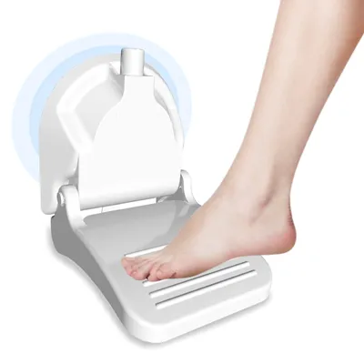 Immagine prodotto di Supporto per i piedi per doccia, pieghevole, con ventosa, per il bagno