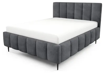 Produktbild von Polsterbett mit Bettkasten Nerom Grafitschatten 140 × 200 cm