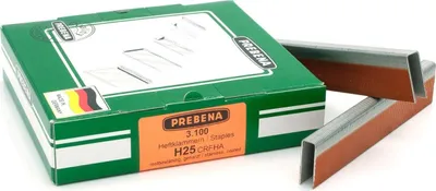 Produktbild von Heftklammern 92 25mm rostfrei Prebena H 3GP-H40 Bostitch SL5035 SB156SL SL1838BC SB-Caps KL-22 3,1M
