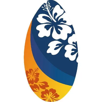Produktbild von SportX Skimboard Flower Or/Br, Grün, Unisex, China, 1000 mm, 500 mm, 8 mm