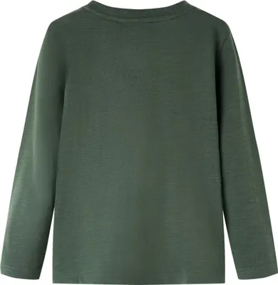 Produktbild von vidaXL Kinder-Langarmshirt Dunkelgrün 92