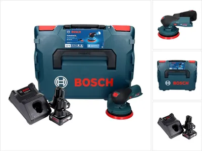 Produktbild von Bosch GEX 12V-125 Professional Akku Exzenterschleifer 12 V 125 mm Brushless + 2x Akku 6,0 Ah + Ladegerät + L-Boxx