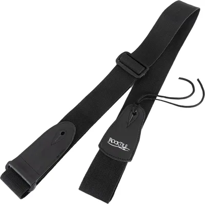 Produktbild von ROCKTILE Gitarrengurt Nylon, verstellbar von 83 bis 142 cm, Breite 5 cm, Schwarz