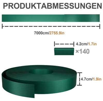 Obrázok produktu pre PVC ochranné pásy – lamely pre ploty s dvojitou sieťou – 70 m – odolné voči poveternostným vplyvom – odolné voči vetru – zelené