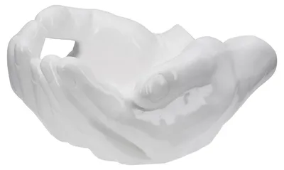 Immagine prodotto di Gilde Schale, "Buddha", Vetroceramica, bianca, confezione da 2, lunghezza 23 cm, larghezza 27 cm, altezza 13 cm. Codice prodotto: 4063387559925