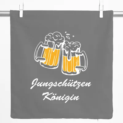 Produktbild von Huuraa Kissenbezug Jungschützenkönigin Schützenfest 40x40cm Steel Grey Baumwolle Dekokissenbezug Geschenkidee
