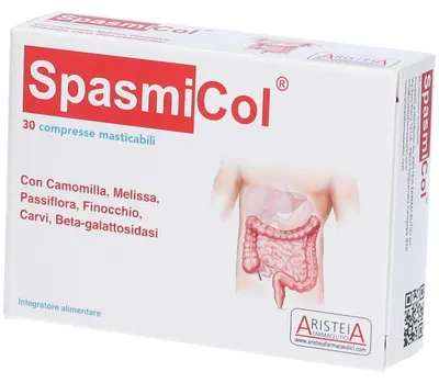 Immagine prodotto di Spasmicol 30 Compresse Masticabili 500 Mg
