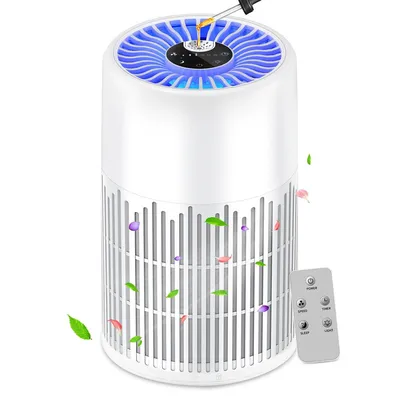 Produktbild von Luftreiniger mit True HEPA Filter, 360° Reinigung, 20m² Fläche,4 Geschwindigkeiten, Schlafmodus, Duftfunktion, Fernbedienung