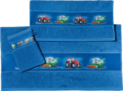 Produktbild von Erwin Müller Kinder-Frottier-Set 3-teilig blau 70x110 cm + 50x70 cm + 15x21 cm