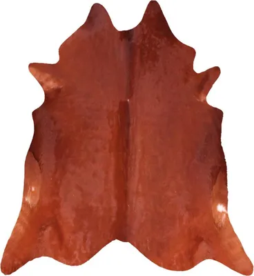 Image de Tapis en peau de vache Peau de vache brune