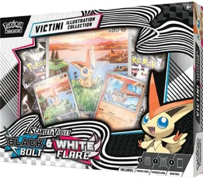 A Pokémon Victini Illustration Collection box.