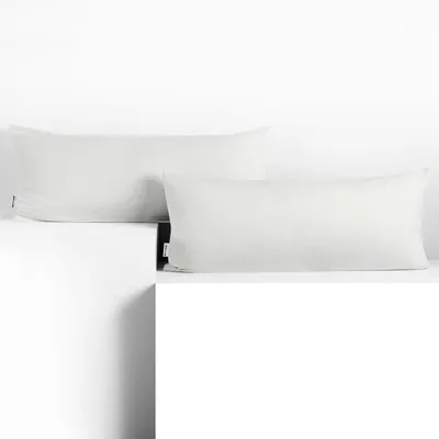 Produktbild von Seitenschläferkissenbezug 2er Set 40x200 cm Kissenbezug Kissenbezüge Baumwolle Seitenschläfer Stillkissen Weiß