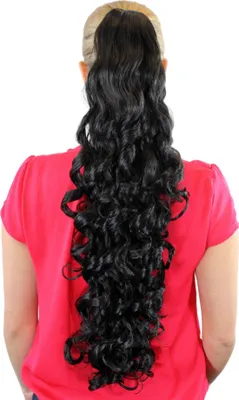 Produktbild von WIG ME UP Haarteil, Schwarz, volle Locken, JL-3112-1B