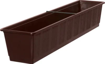 Image de Geli Balconnière STANDARD brun avec structure en bois 80 cm - plastique