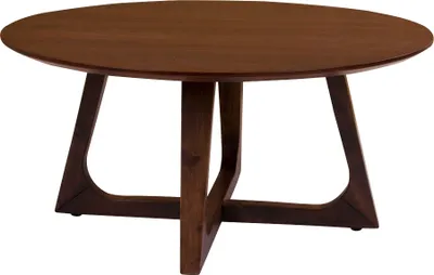 Produktbild von Couchtisch >Hellerup< in Braun, Nussbaum - 75x36x75cm (BxHxT)