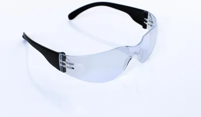 Produktbild von ELMAG Schutzbrille farblos schwarz Kindergröße PC2mm kratzfest & antifog