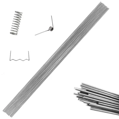 Federstahldraht 30 Stück, 2 mm x 400 mm, gerade, Edelstahl 304