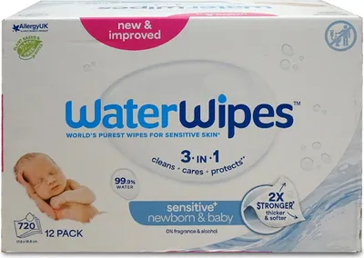 Produktbild von WaterWipes , Baby-Feuchttuch, Hypoallergen