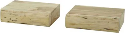Image de MoxySet de 2 tables de nuit 30 cm - Acacia massif