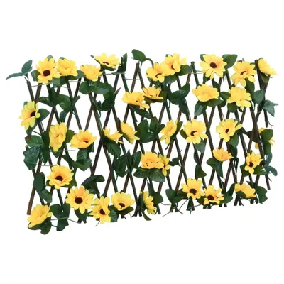 Image de vidaXL Treillis avec lierre artificiel 5 pcs. Extensible 180x20 cm