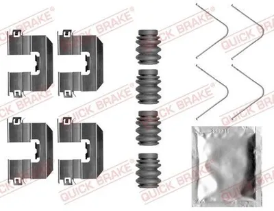 Produktbild von QUICK BRAKE 109-0058 Zubehörsatz Scheibenbremsbelag Hinten für HYUNDAI Tucson (TL, TLE) für KIA Sportage (QL, QLE) passend für PEUGEOT 5008 II