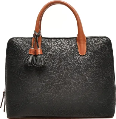 Produktbild von Berba - Leren laptopTasche 15.6 inch Damen | Schwarz