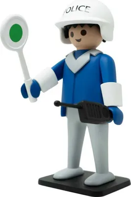 Produktbild von Plastoy Polizei Bau Spiel 25 Cm Weiß  Weiß One Size