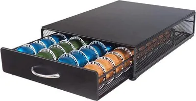 Obrázek produktu pro Stojan na kapsle Nespresso s odkládací plochou pro 40 šálků na kávu Vertuo