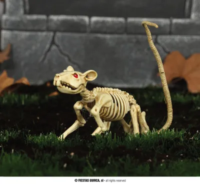 Obrázek produktu pro Dekorace kostra - KRYSA - Halloween - 20 cm