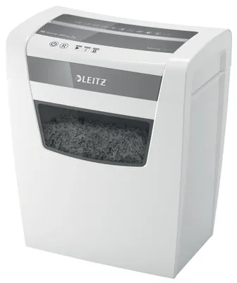 Produktbild von Leitz IQ Home Office Aktenvernichter, Kreuzschnitt, 10 Blatt, 23 Liter, weiß, 80