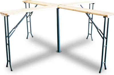 Produktbild von BITUXX Biergartengarnitur Bierzelttisch Stehtisch Kreuzform Quattro klappbar MS-18760