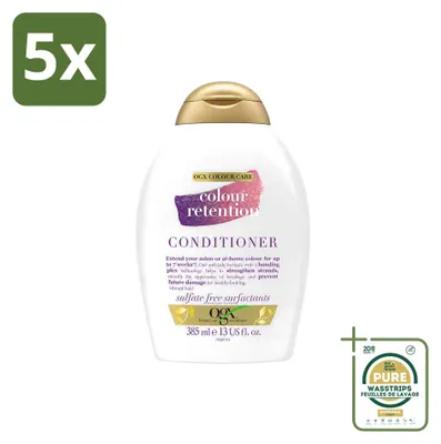 Image de 5 x Après-shampooing OGX pour cheveux colorés, 385 ml - Pack économique - 5 pièces