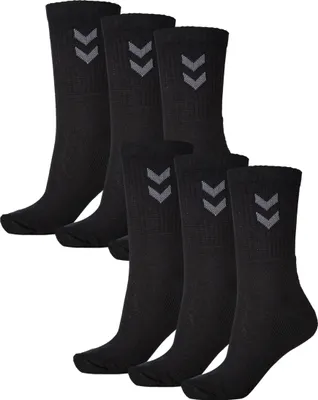 Produktbild von hummel Unisex Sport Socken 6er Pack  Farbe: schwarz Größe: 41-45
