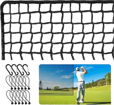 Produktbild von Golfnetz schwarz Polyester, Trainingsnetz, für Außenbereich, tragbar