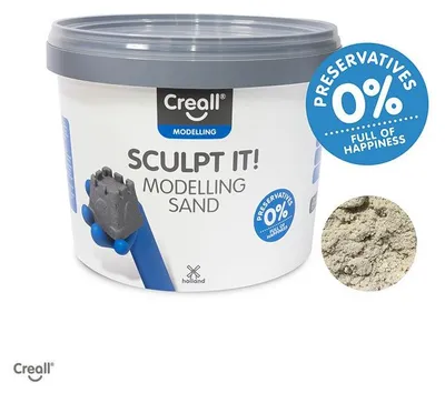 Zdjęcie produktu dla Creall, kinetyczny piasek do modelowania! Naturalny, 3500g