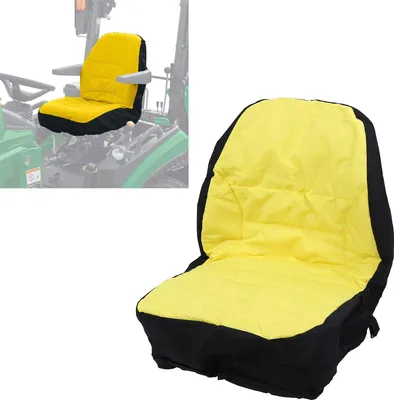Image de Housse de siège LP95233 pour tracteurs utilitaires compacts, dossier rembourré jusqu'à 18 pouces de haut, remplacement pour les séries John Deere 3E 3R 4M