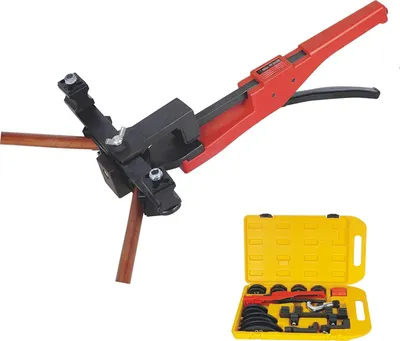 Obrázek produktu pro Ruční ohýbačka trubek Ohýbačka trubek od 6-22 mm - 1/4 do 7/8 palce Ruční ohýbačka trubek se 7 matricemi pro měděné trubky Hliníkové trubky