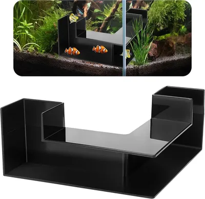 Garnelen Grot Versteck - Aquarium Tiere Bereichern - 360 Grad Sicht - Einheitsgröße - Schwarz