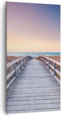 Produktbild von Bild auf Leinwand - Leinwandbild - Einteilig - Weg Meer Brücke - 65x120cm - Wand Bild - Wanddeko - Wandbilder - Leinwanddruck - Bilder - Wanddekoration - Leinwand bilder - Wandbild - PA65x120-4948