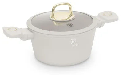 Obrázok produktu pre Hrniec s pokrievkou 20 cm, 2,5 l Sahara Berlinger Haus BH 8070, nepriľnavý povrch, krém
