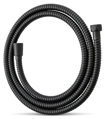 Obrázok produktu pre Hadica na sprchu, dĺžka 2,5 m, priemer 11 mm, nerezová oceľ, matná čierna farba