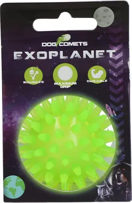 Obrázek produktu pro Dog Comets COME016R, Pes, Míč, Zelená, Guma, Žvýkání, Čištění zubů, 10,5 cm
