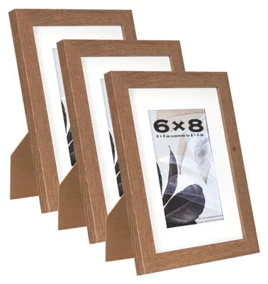 Productafbeelding van Set van 3 Houten Fotolijsten in Bruin