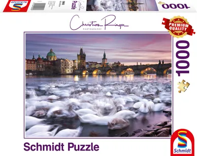Produktbild von Schmidt Spiele Prag – Schwäne, 1000 Stück(e), Landschaft, 12 Jahr(e)