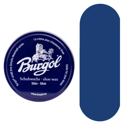 Produktbild von Burgol Schuhwachs - Schuhpolitur für Hochglanz und Schutz - 100ml - (045) Blau