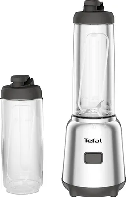 Produktbild von Tefal Mix und Move Mini-Standmixer, 300 Watt, 2 Flaschen To-Go in Premium Tritan, kompaktes Design, einfach zu reinigen, abnehmbare Klingen,