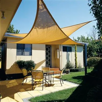 Obrázek produktu pro Sluneční plachta DINAH, HDPE 135 g/m², béžová 360 cm