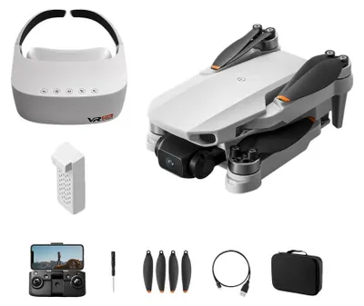 Image de Drone Zimilo VR avec caméra, lunettes FPV VR, mini-drone pliable,via application WiFi, caméra HD, moteur sans balais, 1 batterie