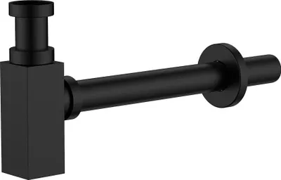 Produktbild von Avapax | Siphon Waschbeckenflasche - Edelstahl - Schwarz Matt - Geruchsneutral - Kompakt